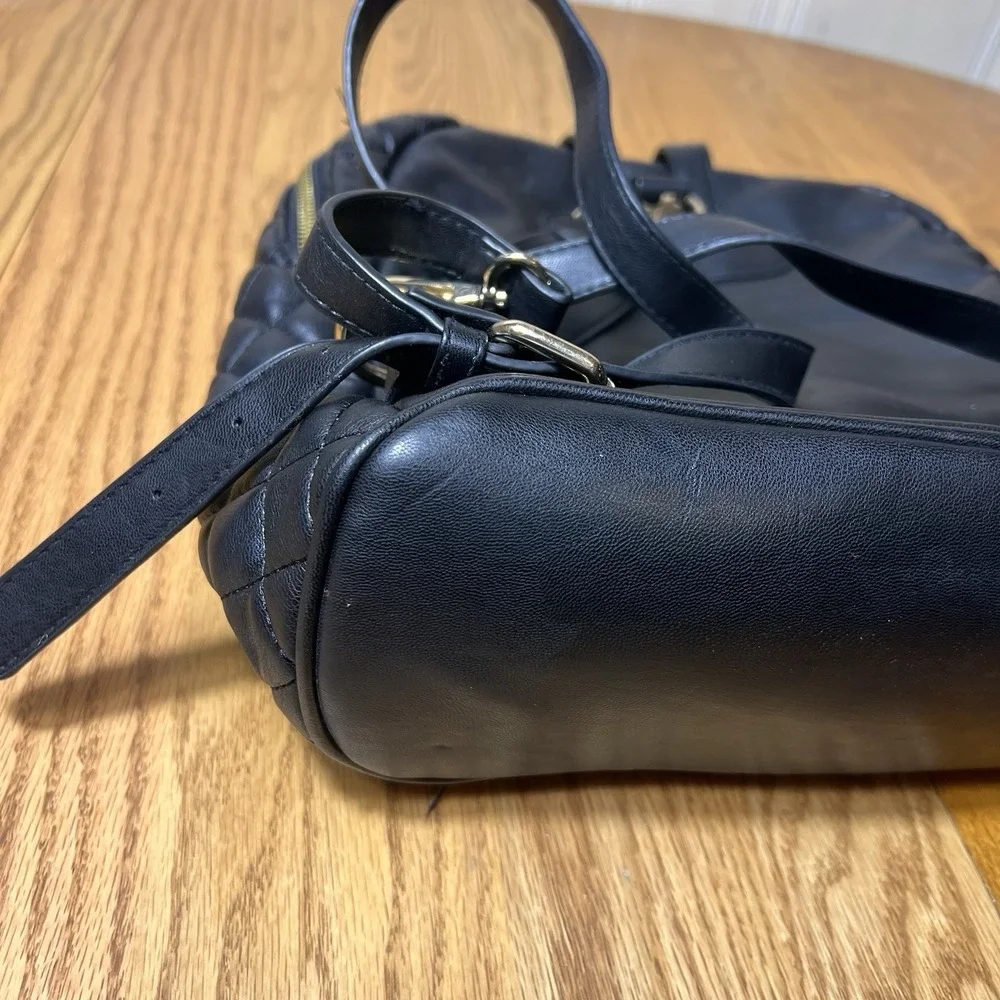 Bebe Maria quilted Large backpack Purse